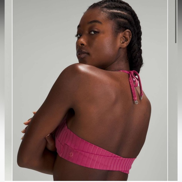 Lululemon Ribbed Halter Cross-Back Top A/B - Picture 2 of 4